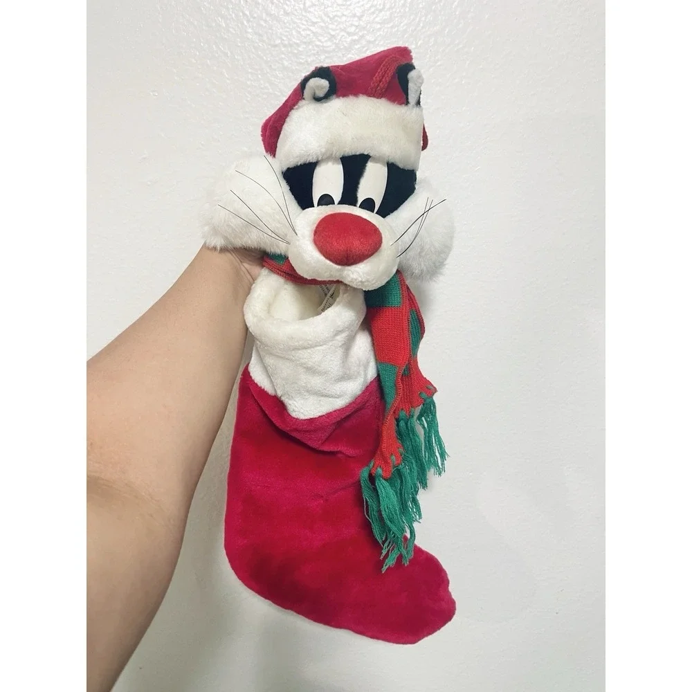 Sylvester The Cat 1995 Holiday Christmas Stocking by Warner‎ Borthers READ DESC.